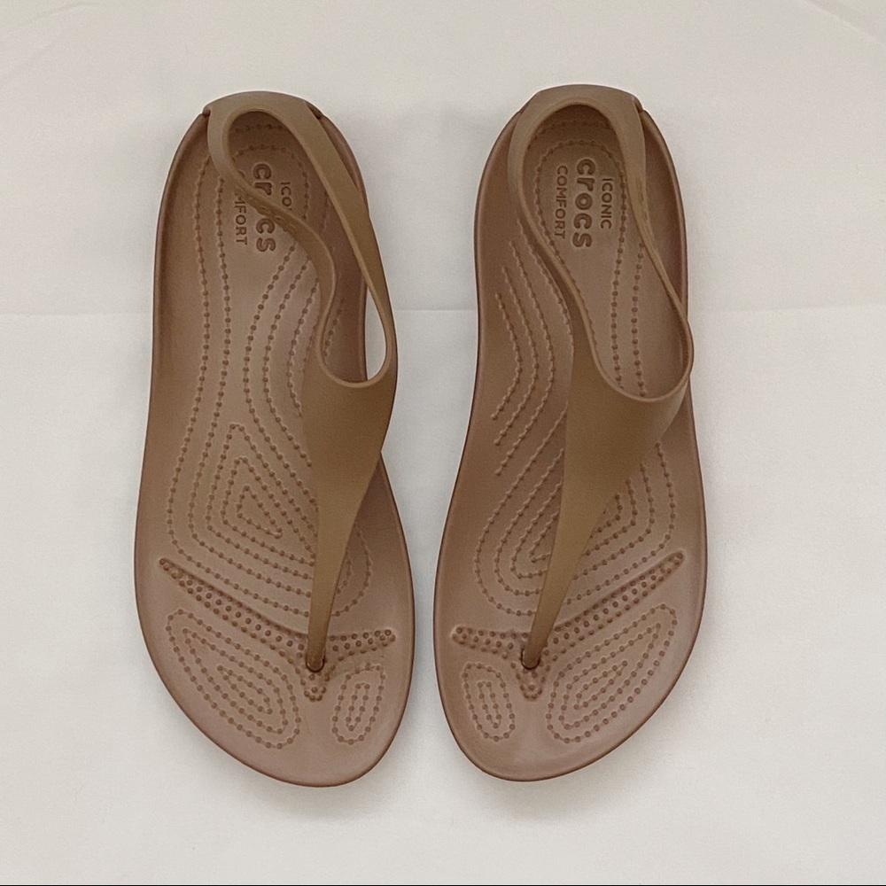 CROCS Women’s Sexi Flip Sandals Bronze